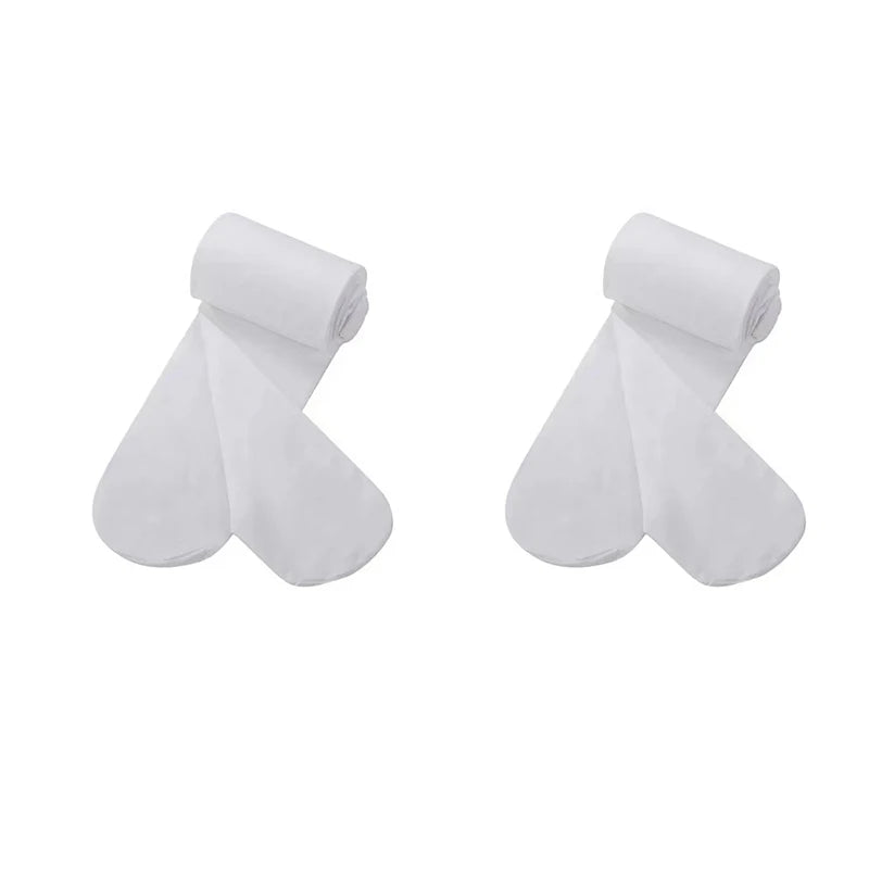 1/2/4/6/8 Pairs/lot Spring Summer Candy Kids Pantyhose Ballet Dance Tights for Girls Stocking Children Velvet Solid White