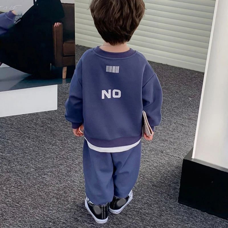 Kids Clothes Set Boys Girls For Fashion Children Long Sleeve Tops Pants Spring Autumn Teenager Sport Outfits Toddlers Costume