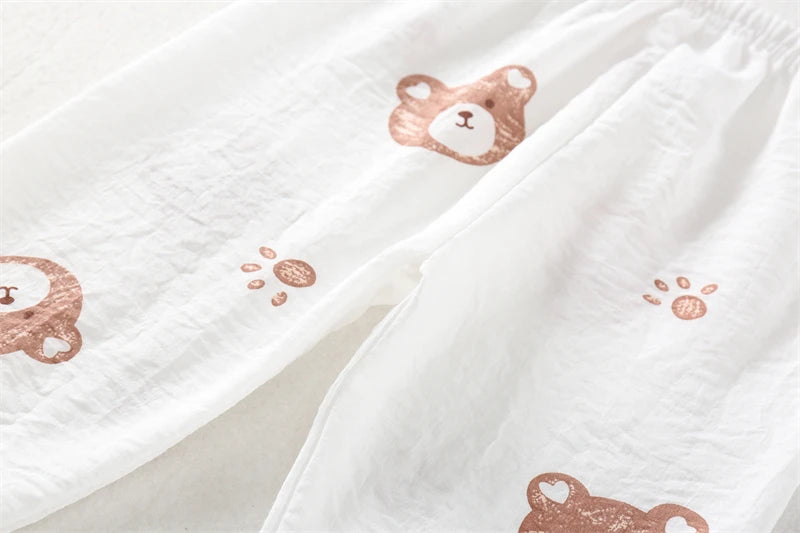 New Spring Autumn Baby Clothes Kids Pajamas Children Boys Sleepwear Tops And Pants Infant Girls Clothing Toddler Casual Costume