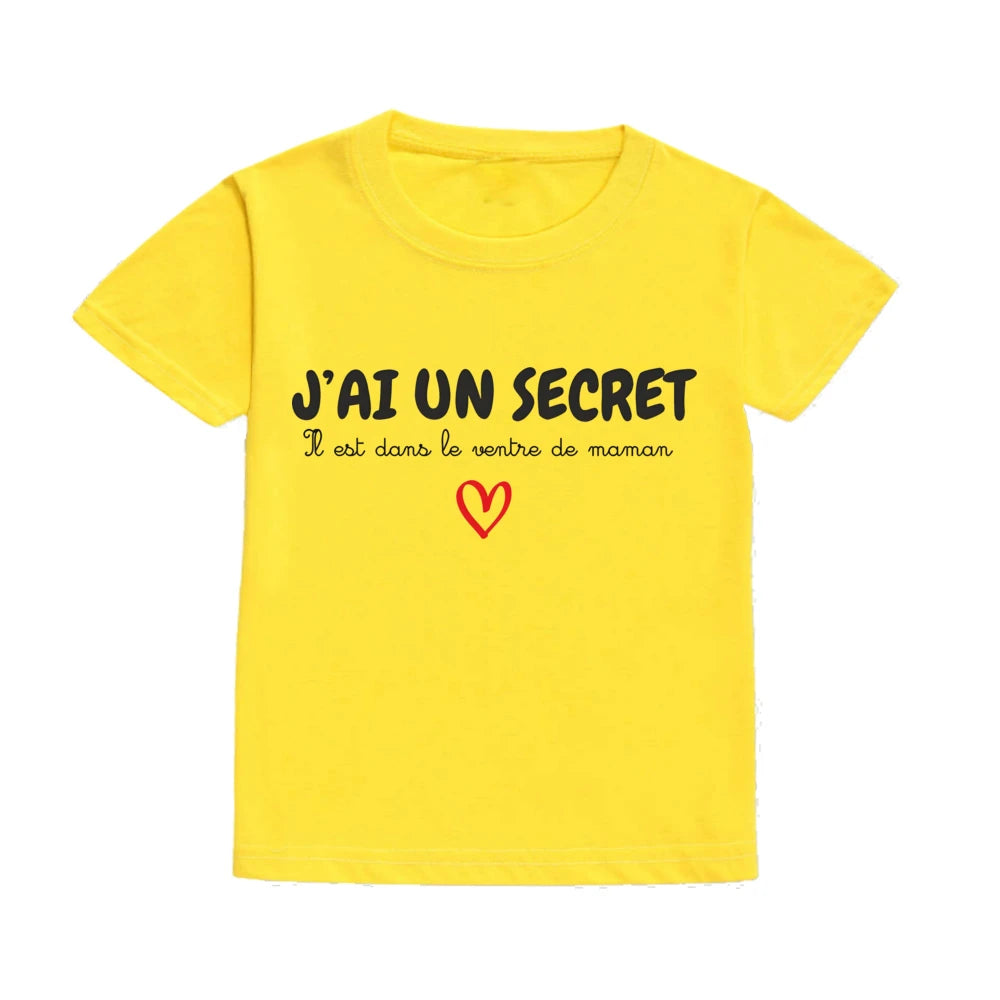 Children's T-shirt Announcing Pregnancy Future Big Sister/ Big Brother Kids Short Sleeve Shirts Pregnancy Announcement T-shirt