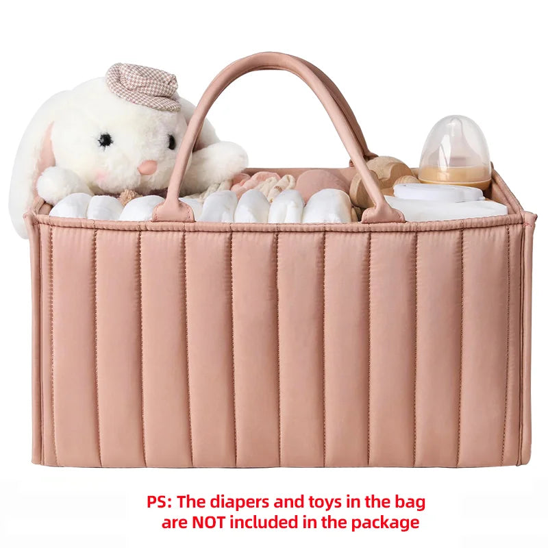 PANGDUBE Baby Diaper Organizer Bag Folding Portable Diaper Stackers & Caddies High Capacity Storage Bag for Baby Things