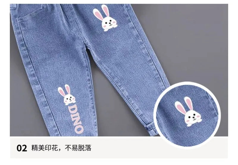 Girls Pants Kids Clothes Children Jeans Cowboy  Denim Pants Spring Autumn Fashion Clothing Streetwear Casual Harajuku