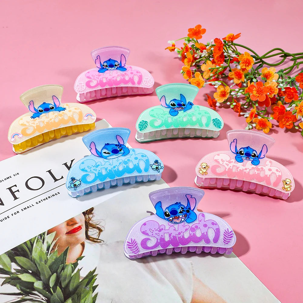 1PC/6PCS Disney Stitch hair claws, multi-functional hair accessories hair claws, the perfect novel gift for friends and Stitch
