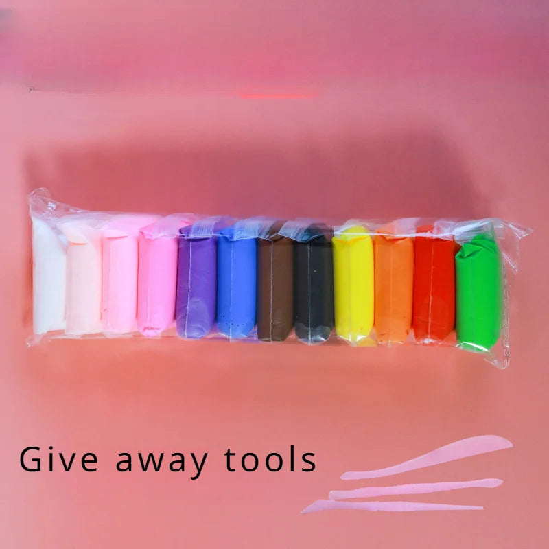 12/24/36pcs Magic Air Dry Clay Set - Non-Toxic Modeling Fun for Kids & Gifts -includes Vibrant Colors and Deluxe Tool Kit