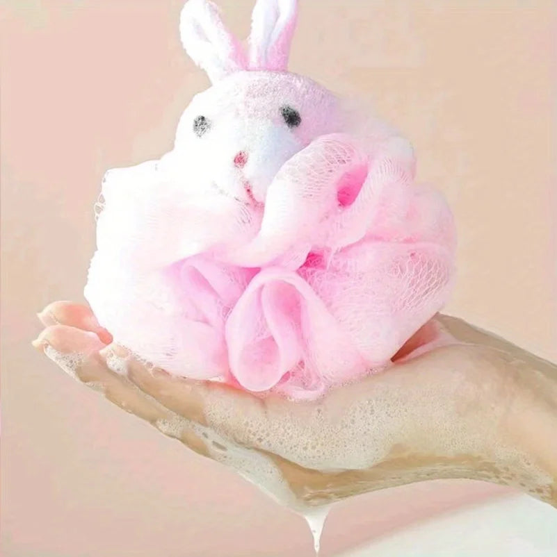 Bath Sponges Animal Kids Loofah Bath Pouf Mesh Animal Toy Bath Sponge Colorful Cartoon Body Scrubber Balls Shower Mesh for Kids