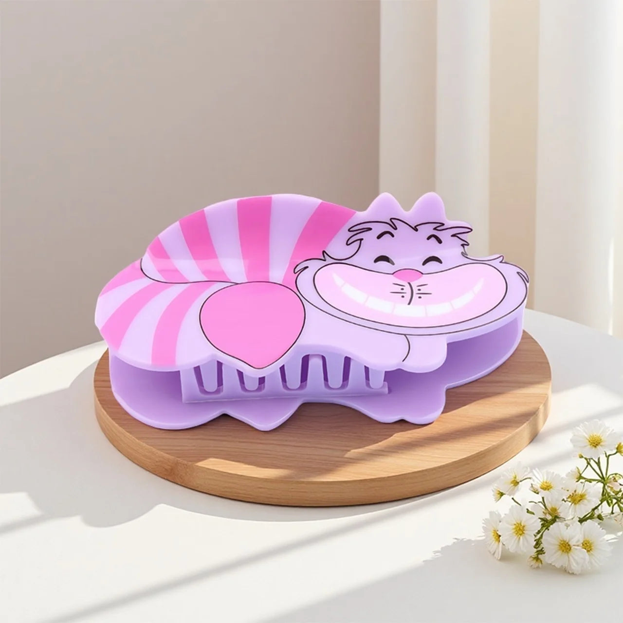 1PC/6PCS Disney's "Alice in Wonderland" cute cartoon Cheshire Cat hair claws, multi-functional hair accessories