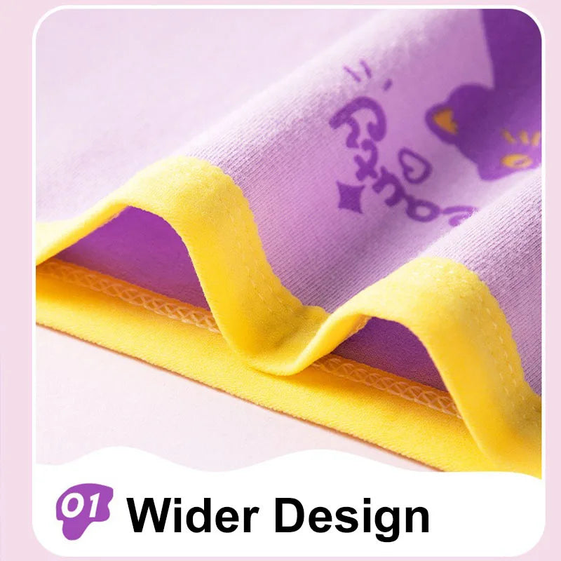 4/8 Pieces Kids Underwear Cute Princess Characters Girls Cotton Panties Washable Girls Boyshort Breathable Children Boxer Briefs