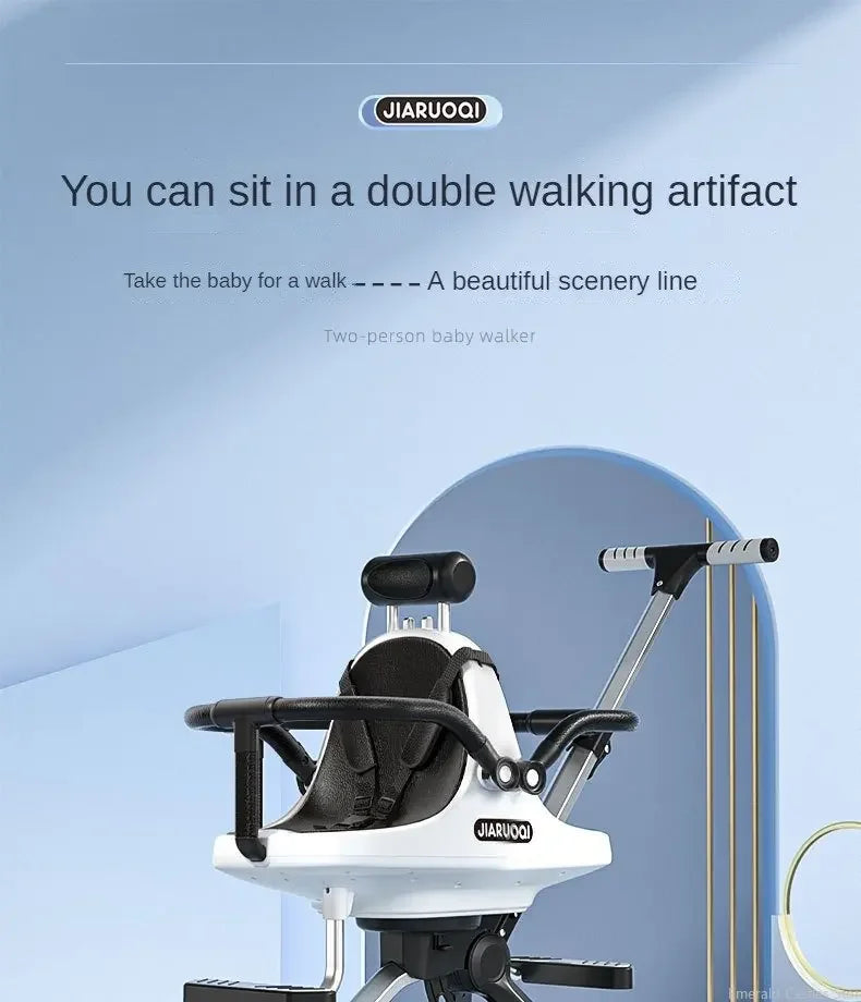 Lightweight Double Stroller with Canopy for Infants & Toddlers Travel Twin Umbrella Stroller Compact Easy Fold Aluminum Frame