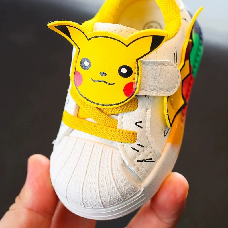 Pokemon Pikachu Baby Shoes Cute Cartoon Baby Non-slip Casual Shoes Boys Girls Toddler Shoes Sneakers Kids Outdoor Shoes Toys