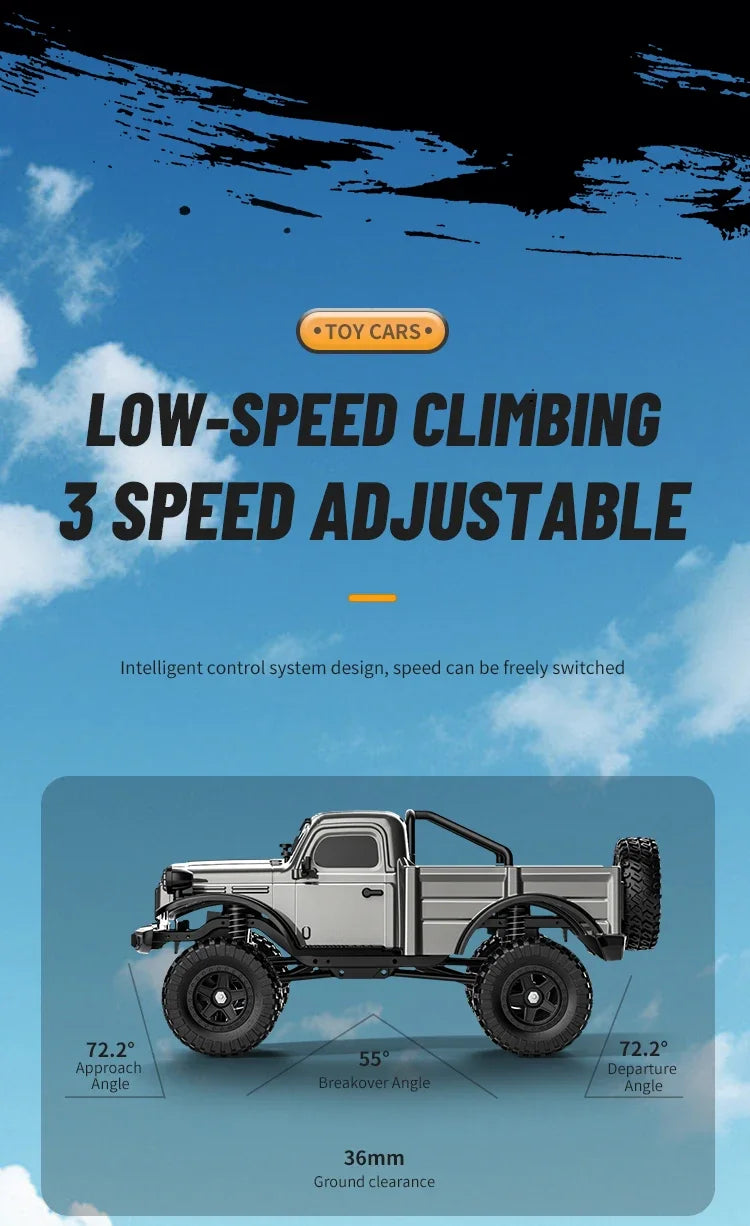 JHD For C8813 1:18 Full Scale RC Simulation Jeep Model 2.4G 4WD RC Car Motor Climbing Off-Road Model JJRC C8813 Car Toys