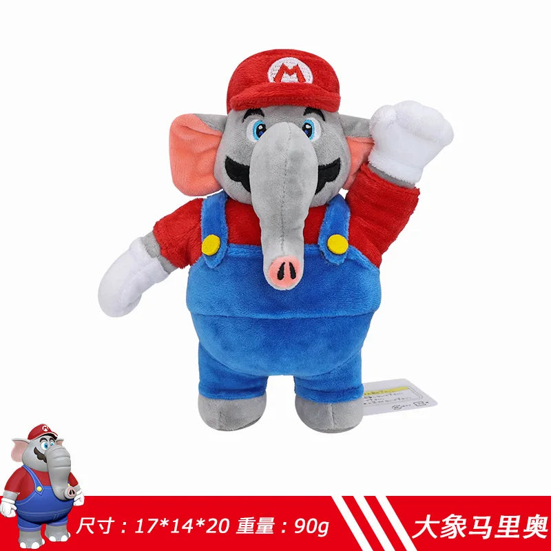 22 Styles Genuine Super Mario Bros Plush Toys Doll Elephant Stuffed Toys Anime Doll Plushie for Kids Christmas Birthday Gift