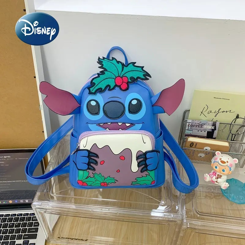 Disney Stitch New Mini Children's Backpack Cartoon Cute Children's Schoolbag Fashionable Casual Children's Backpack High Quality