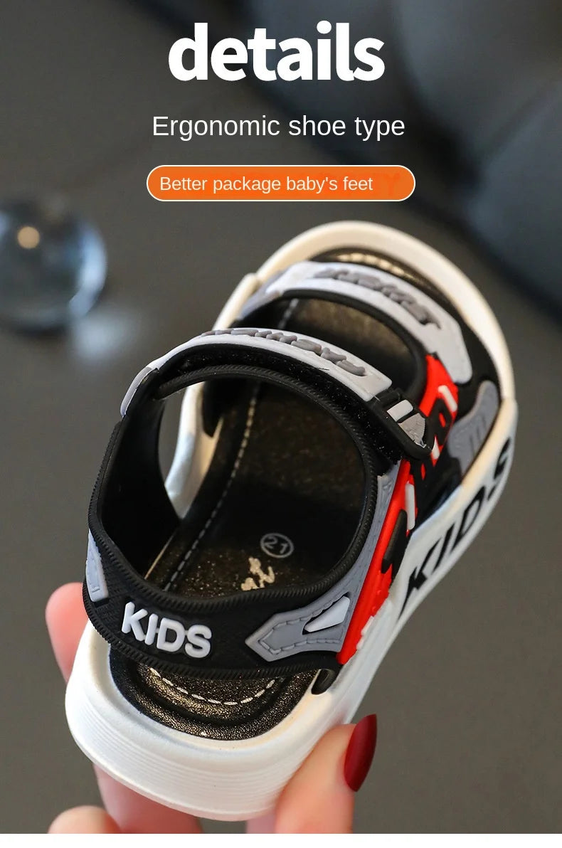 Breathable Sport Sandals Summer Sandals for Boys Casual Beach Shoe Comfortable Soft Sole Kids Shoes Fashion Non-slip Sandalias