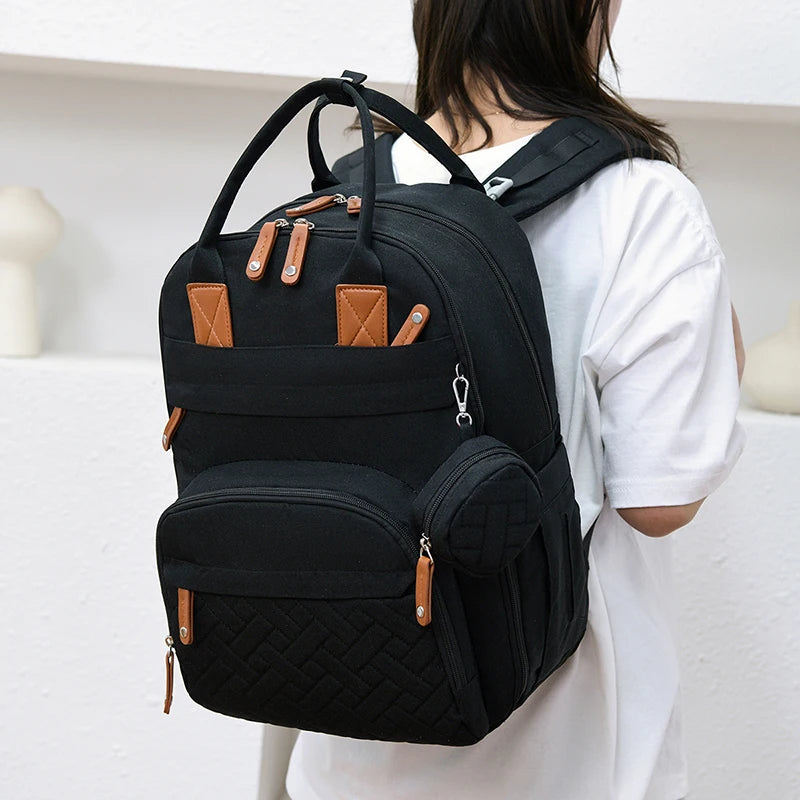 Diaper Bag Backpack Baby Essentials Travel Tote Multifunction Waterproof with Changing Station Pad Stroller Straps Big for Mommy