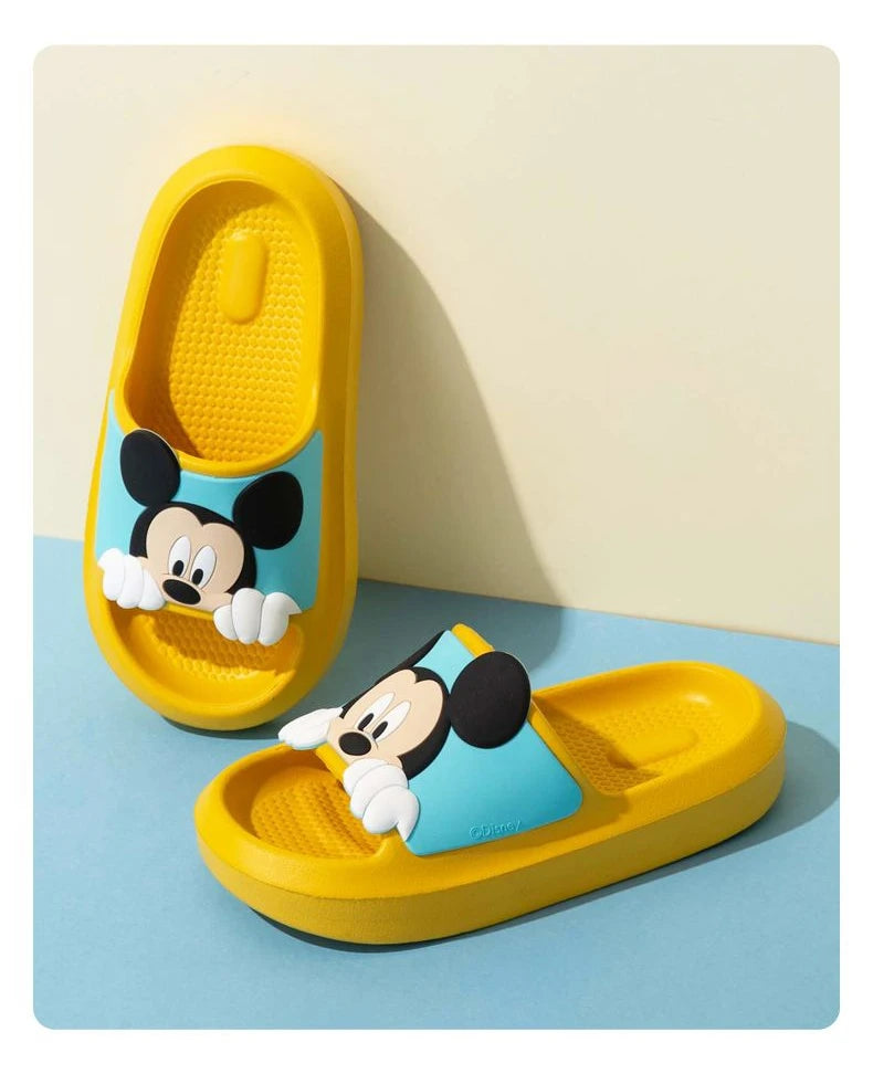 Summer Baby Boy Girl Cartoon Mickey Minnie Mouse Children Slippers Kid Antiskid Soft House Slipper Indoor Outdoor Beach Shoes