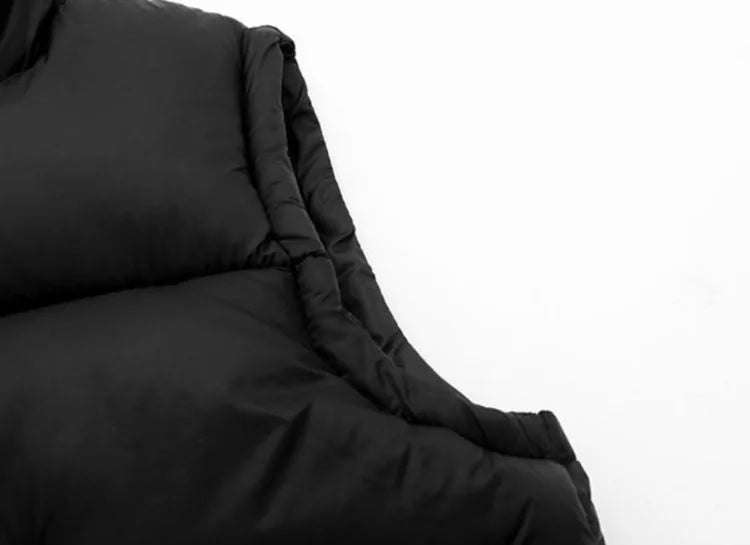 Autumn Winter New Kids' Korean Style Thickened Cotton Vest for Medium Large Children Students Fashion Outerwear Jacket