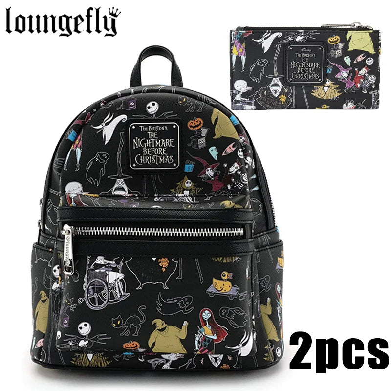 Loungefly Disney Nightmare Before Christmas Character Print Bi-Fold Wallet