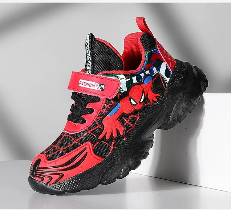 Disney Kids Sneakers Boys Tennis Shoes Comfortable Mesh Shoes Lightweight Outdoor Children's Sports Walking Black Blue Shoes