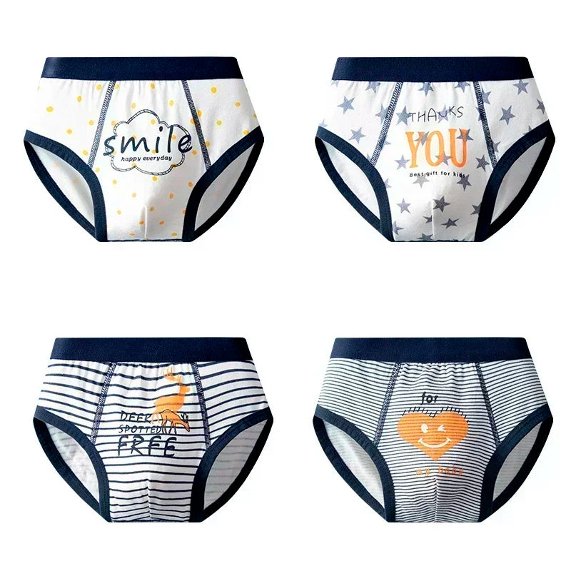 Multipack Cotton Boy Briefs Panties Excavator Pattern Kids Underpants Breathable Cartoon Design Child Hot Shorts Boys Underwear