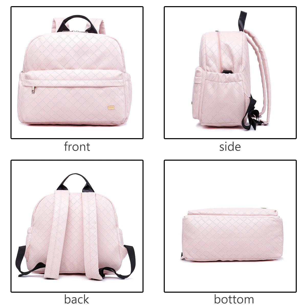 Fashion Diaper Bag for Newborn Baby Waterproof Light Weight Protable Mommy Diaper Backpack for Quick Outing Nappy Changing Bag