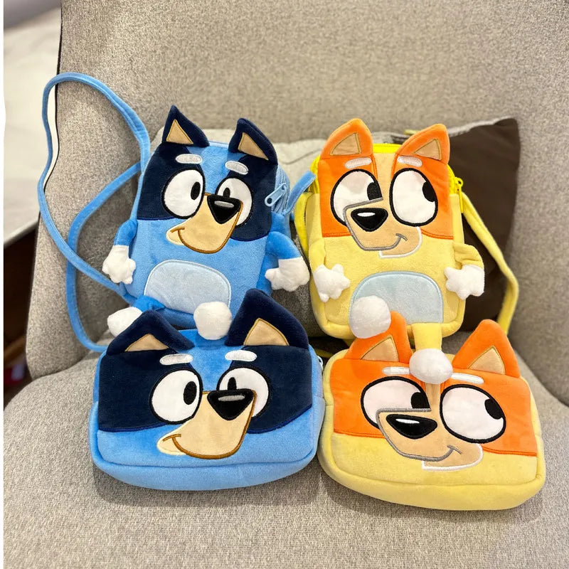 Bluey family  Schoolbag Cartoon Bingo friends Plush Backpack Picnic And Travel Snack Bag bluey pencil case Bingo coin purse gift