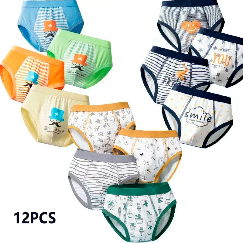 Multipack Cotton Boy Briefs Panties Excavator Pattern Kids Underpants Breathable Cartoon Design Child Hot Shorts Boys Underwear