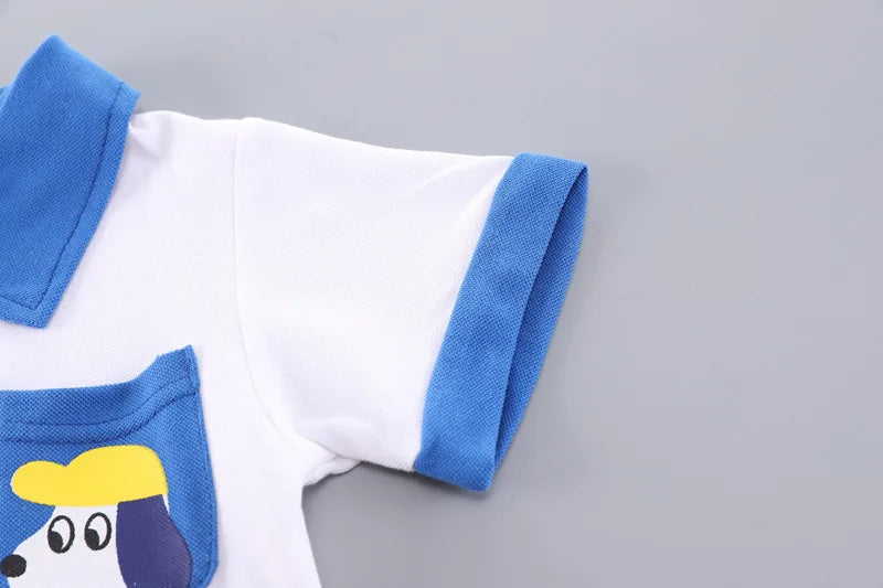 New Summer Baby Clothes Suit Children Boys T-Shirt Shorts 2Pcs/Sets Kids Girls Clothing Infant Casual Costume Toddler Tracksuits