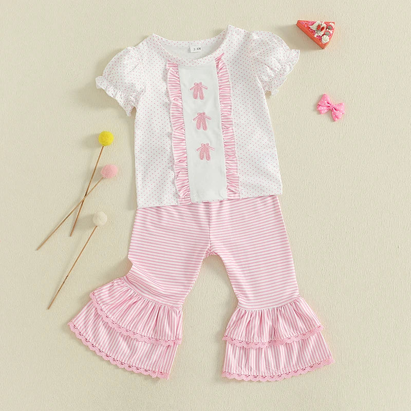 Cute Baby Girl Floral Print Romper with Bow Headband and Ruffle Bottoms 3 Piece Outfit Set for Summer Beach Party