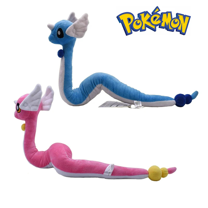 20-68cm Kawaii Pokemon Original Flash Dragonite Mini Dragon Dragonair Cartoon Soft Plush Doll Throw Pillow Child Birthday Gift