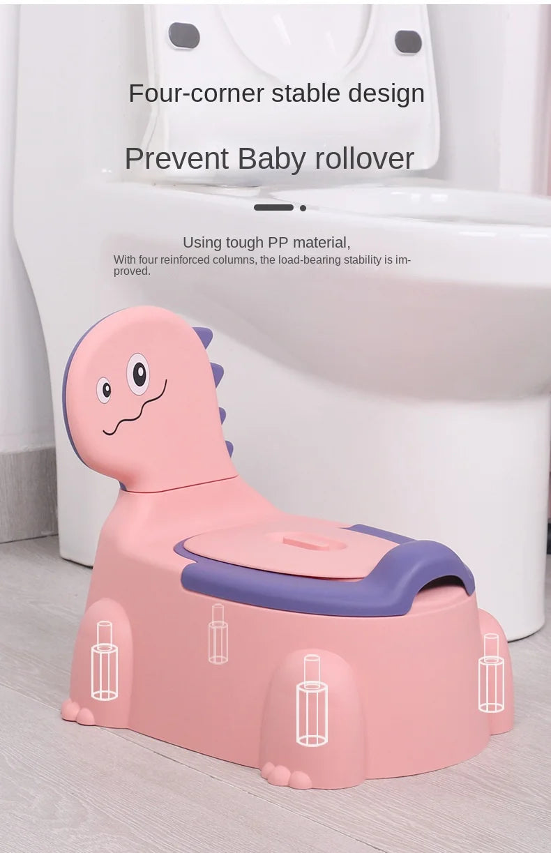 Kids Portable Potty Training Toilet, Cartoon Potty Training Seat, Toddler Potty Chair for Baby Boys and Girls, Non-Slip, PP