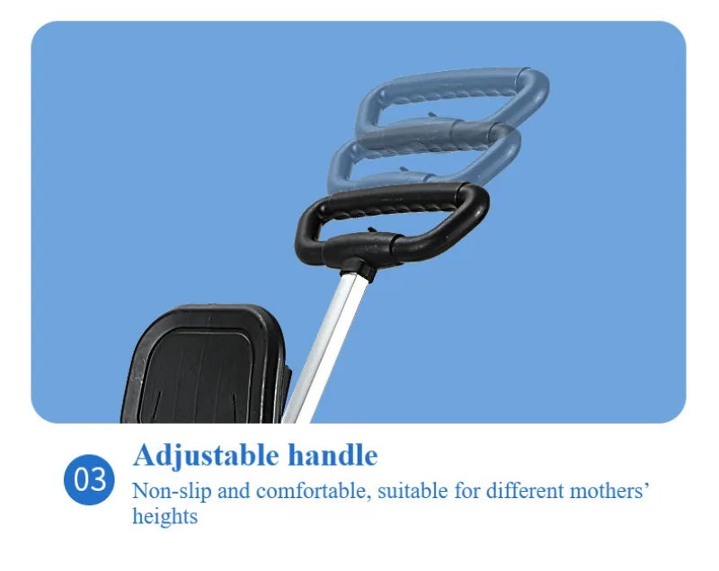 Foldable Baby Stroller Lightweight Infant Stroller with 360° Universal Wheel Soft Wide Seat Height Adjustable Halloween Gifts