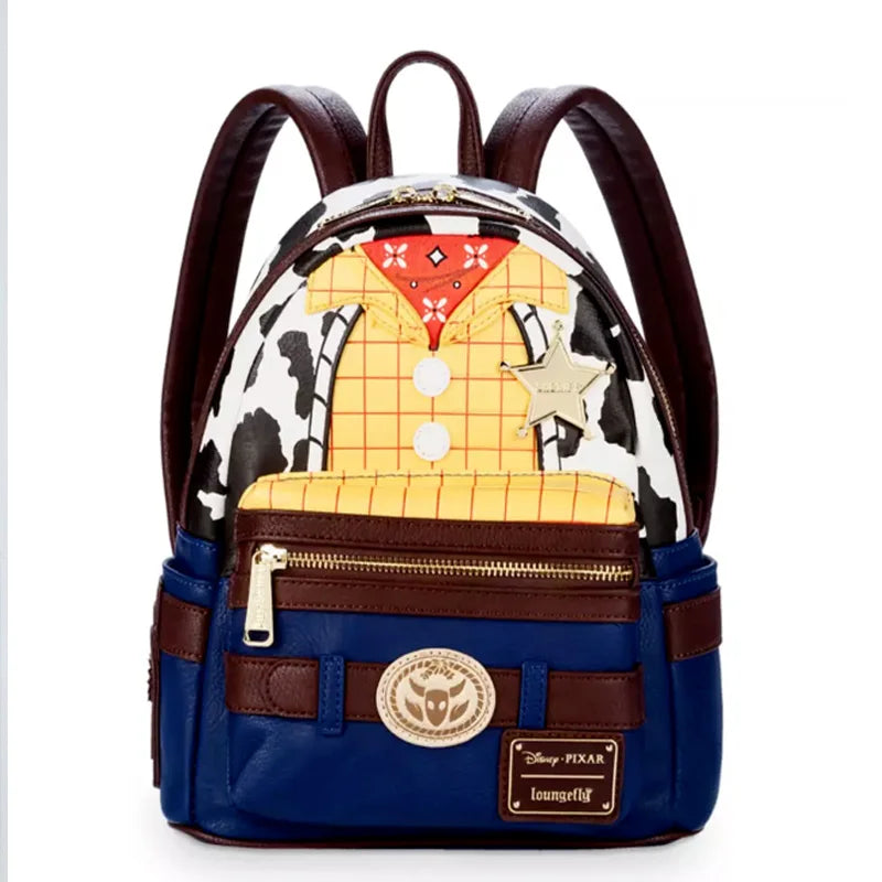 Loungefly Pixar Toy Story Movie Collab Triple Pocket Mini Backpack ﻿wallet