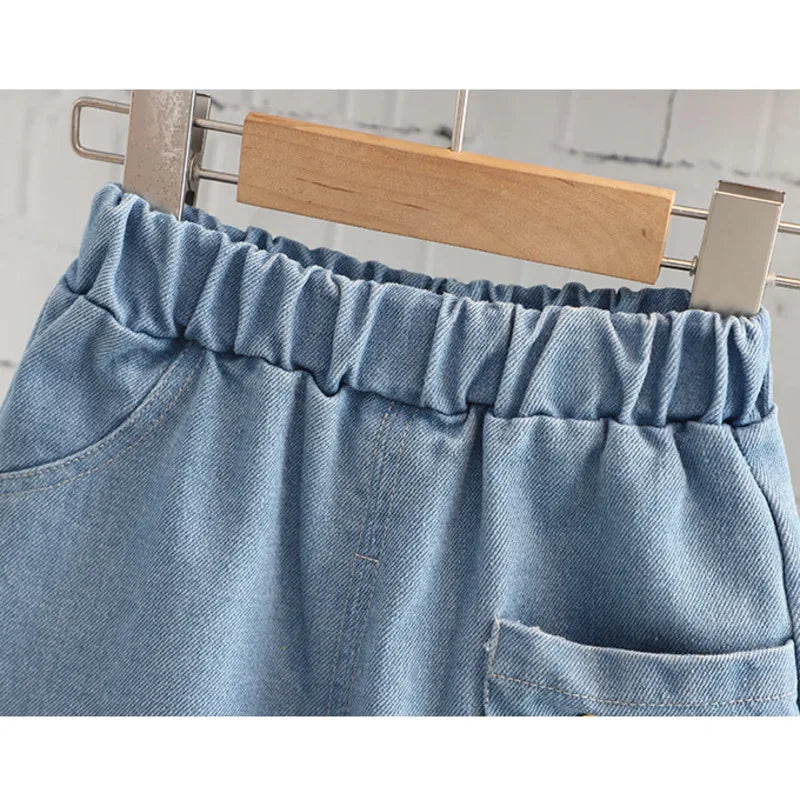 New Summer Baby Girls Clothes Children Cartoon Boys Short Sleeved Suit T-Shirt Shorts 2Pcs/Sets Toddler Costume Kids Tracksuits