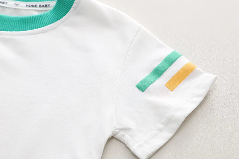 New Summer Baby Boys Clothes Children Fashion T-Shirt Overalls 2Pcs/Sets Toddler Outfits Infant Casual Costume Kids Tracksuits