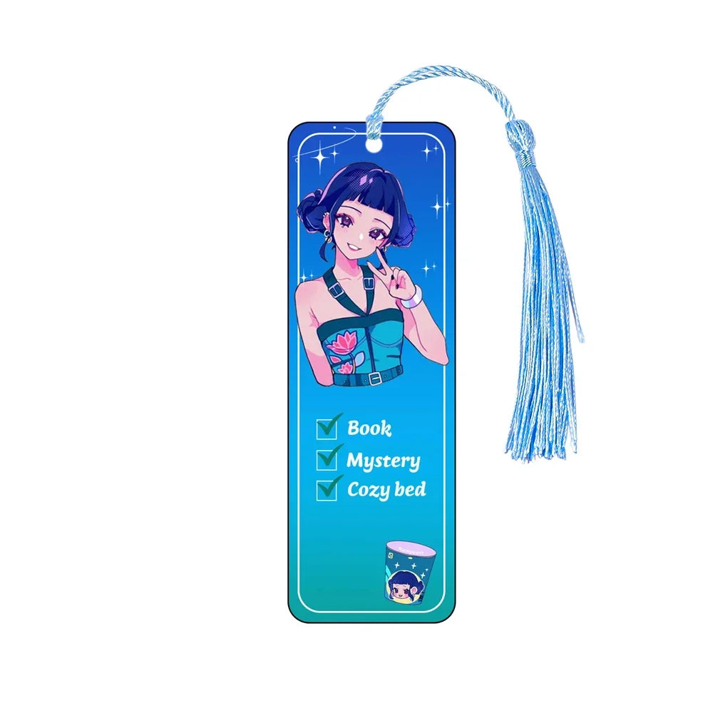 Kpop Demon Hunters Huntrix Cartoon Bookmarks  Anime Cute Stationery for Kpop Fans & Book Lovers, School Supplies Page Markers