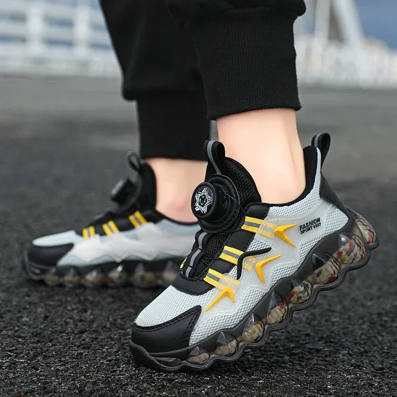 Children's Sport Shoes Boys' Fashion Running Leisure Mesh Comforthable Outdoor Kids Shoes Casual Tennis Light Sneakers Tennis