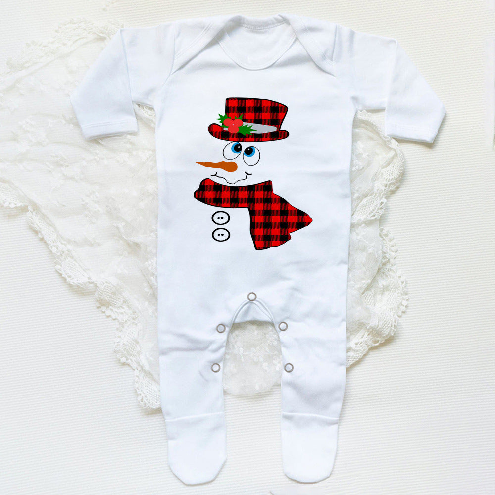 First Christmas Babygrow Sleepsuit Xmas Infant Sleepsuit Boys Girls Cute Clothes Toddler Christmas Gift Baby Xmas Party Outfits