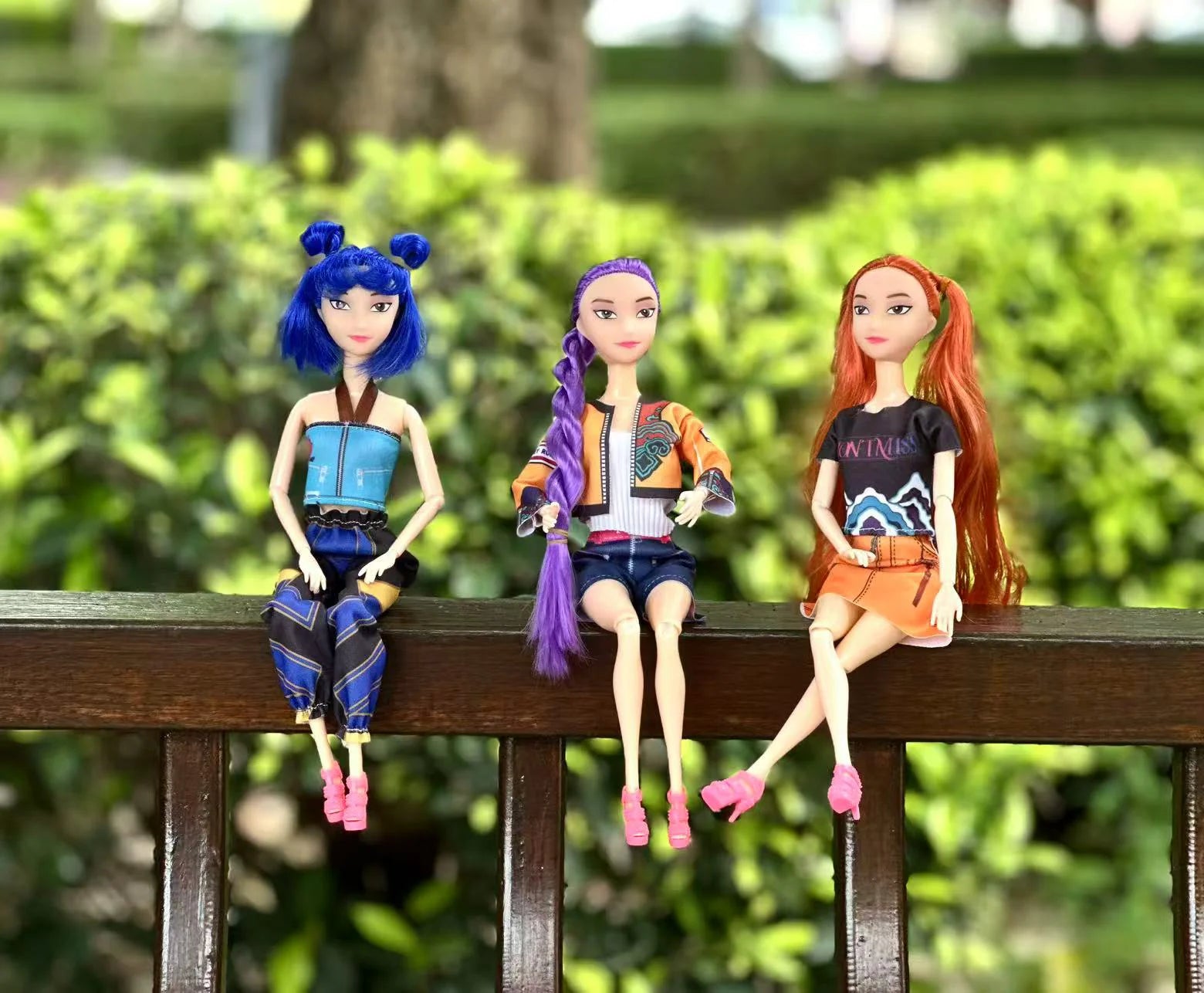 3pcs  Demon Hunters  NEW Anime KPop Doll Vinyl Toy Rumi Mira zoi Character vinyl mask figurine Birthday Gift Fan Club Gifts