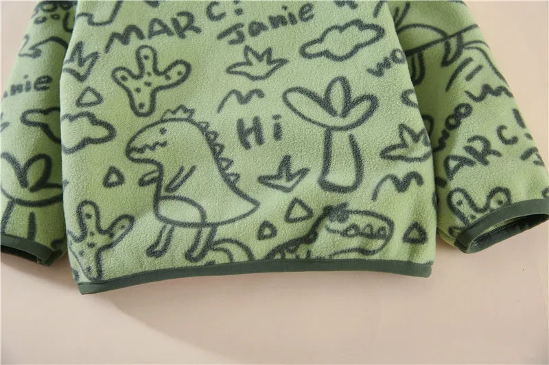 Autumn Winter Baby Clothes Children Boys Thick Long Sleeved Jacket Kids Girls Clothing Infant Cartoon Costume Toddler Sportswear