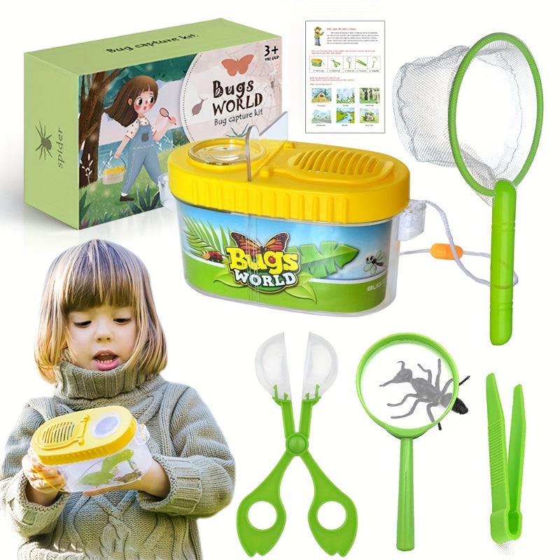 Kids Explorer Kit, Outdoor Adventure Camping Kit & Bug Catcher Kit, Educational Nature Exploration Toys Gift For Boys & Girls