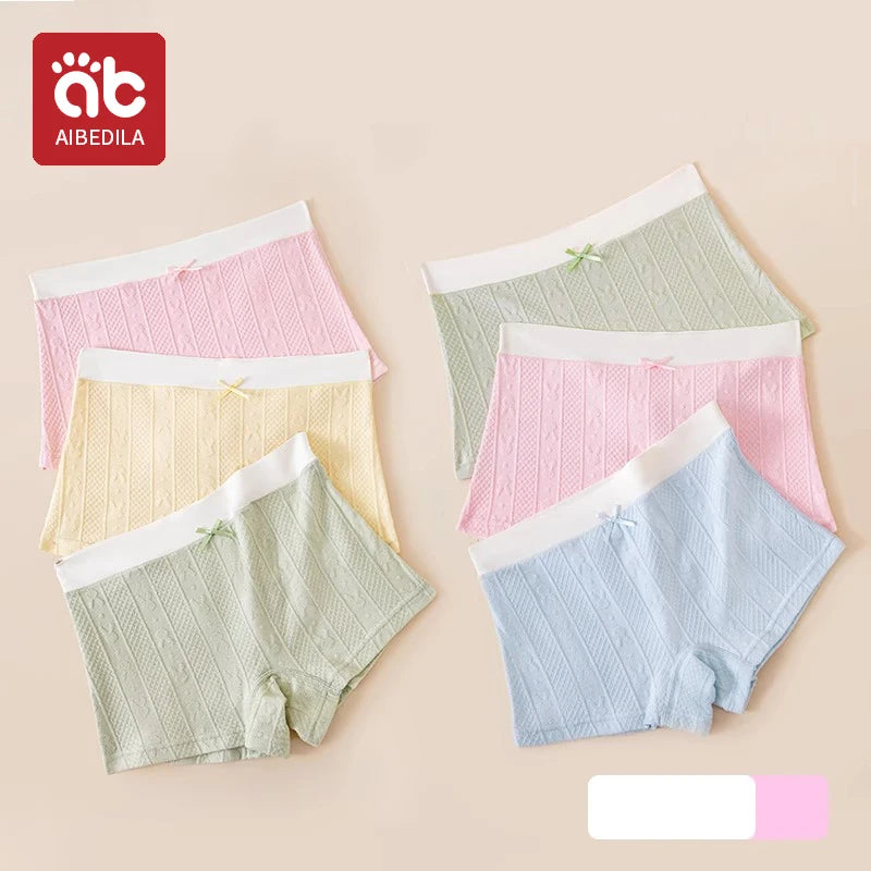 AIBEDILA Baby Girls Panties Cotton Soft Cartoon Child Underwear for Girls Kids jacquard Breathable Teen Children's Briefs