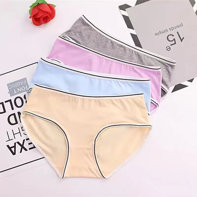 10PC Random Color Girls Cotton Briefs Kids Panties Underwear Pants 10-20
