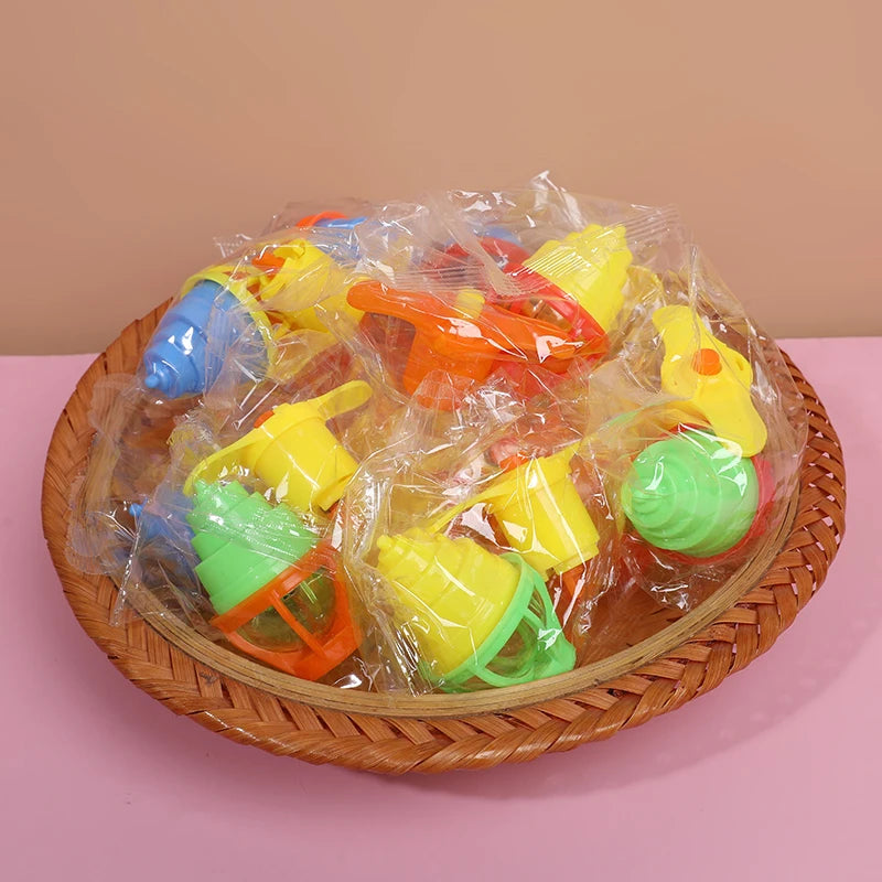 5/10/20pcs LED Light Up Spinning Tops Glow Rotating Gyro Kids Birthday Party Favors Pinata Filler Toys Boy Girl Christmas Gifts