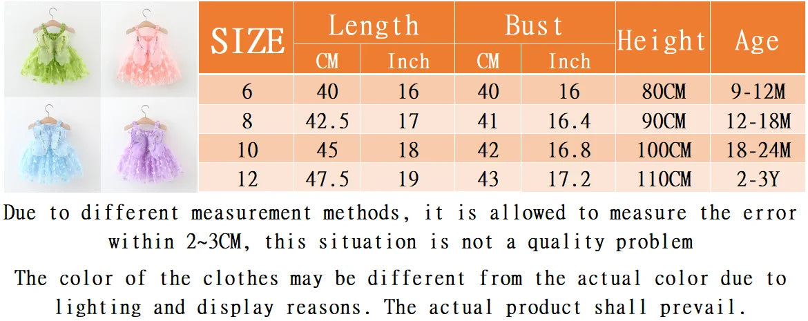 Summer New Princess Style Baby Girl Dress, Butterfly Chiffon Suspender Children'S Clothing For Babies Aged 9 Months To 3 Years