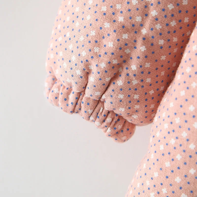 Girl's New Winter Thickened Cotton Coat Hooded Long Ears Warm Windproof Cotton Coat Jacket 9 Months-3 Year Old Cartoon Clothing