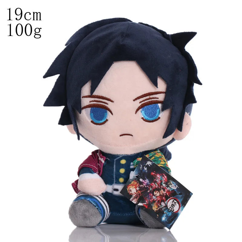 20-25cm Demon Slayer Plush Stuffed Tsugikuni Yoriichi Kokushibou Akaza Kamado Tanjirou Anime Figure Plush Toy Doll Birthday Gift