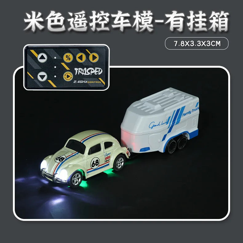 2025 New Wireless Mini Beetle Alloy Remote Control Car Small Mobile Phone Remote Control Model Car Toy Children'S Holiday Gift