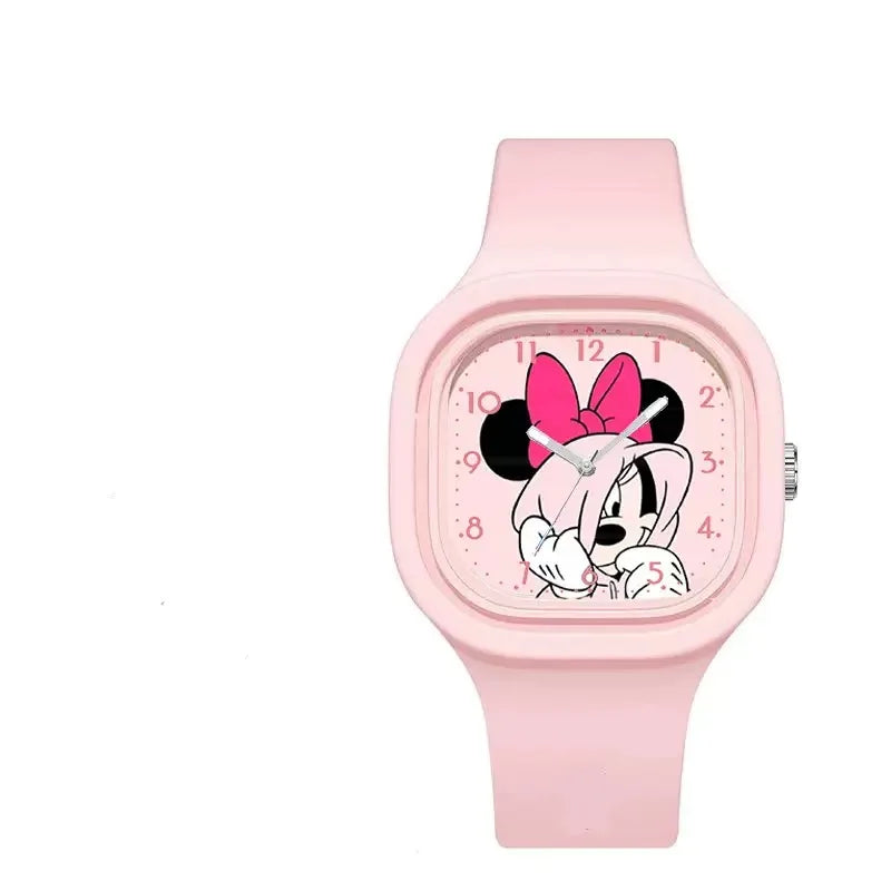 New Mickey Minnie Mouse Children Watches Kids Boy Girl Cute Anime Cartoon Primary  School Student Fashion Watch Birthday Gift
