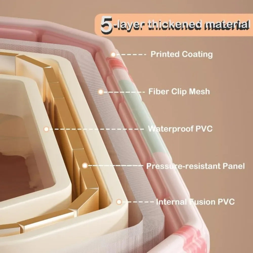 Foldable Bathtub Freestanding Japanese Soaking Tub Portable Shower Stall Tub Bathroom SPA Bath for Adult Kid Outdoor Hot Ice Tub