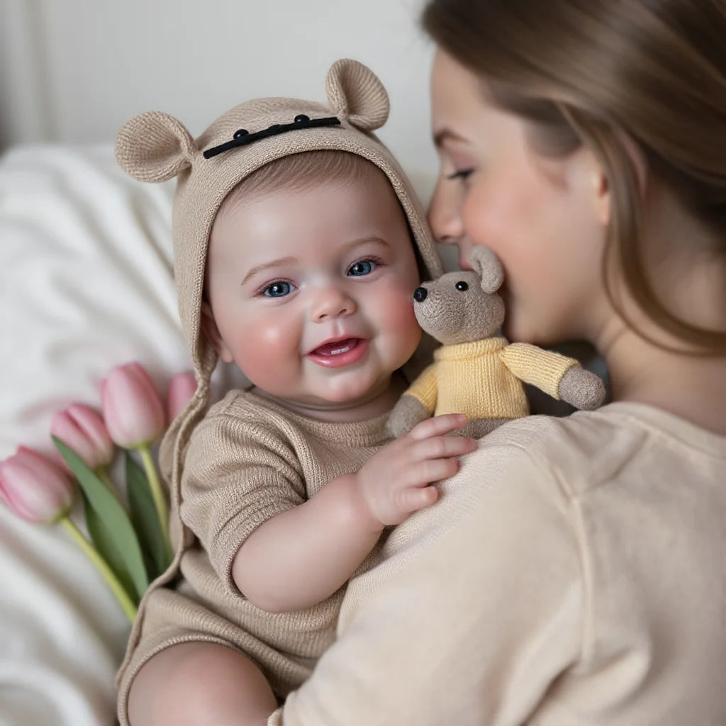 18-Inch Kodi Boy Handmade Bebe Reborn Doll With Painted Hair 3D Painted Skin Baby Newborn Baby Doll